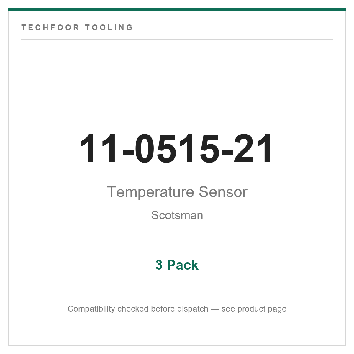11-0515-21 Temperature Sensor — Scotsman Ice Machine — 3 Pack